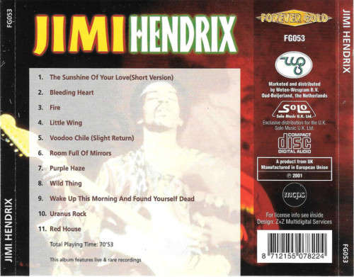 Jimi Hendrix - Jimi Hendrix (CD)