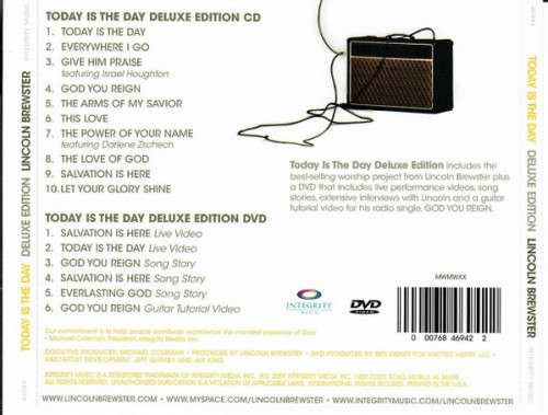 Lincoln Brewster - Today Is The Day (Deluxe Edition CD/DVD)