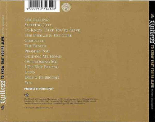 Kutless - To Know That You`re Alive (CD)