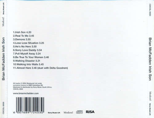 Brian McFadden - Irish Son (CD)