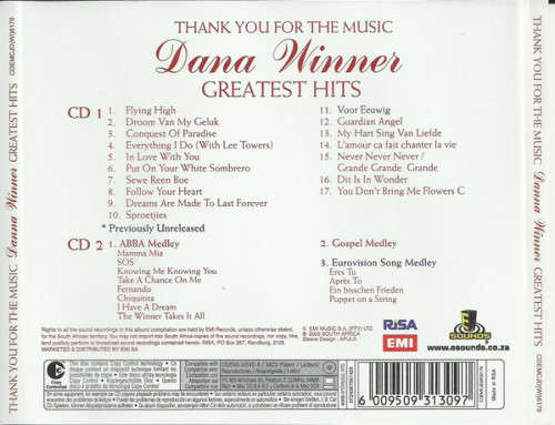 Dana Winner - Thank You For The Music : Greatest Hits (Double CD)