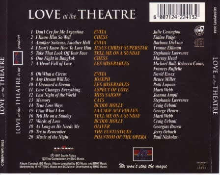 Various - Love At The Theatre (CD)