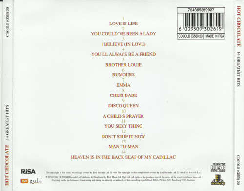 Hot Chocolate - 14 Greatest Hits (CD)