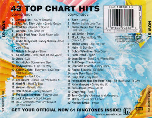 Various - Now That`s What I Call Music! 61 (Double CD)