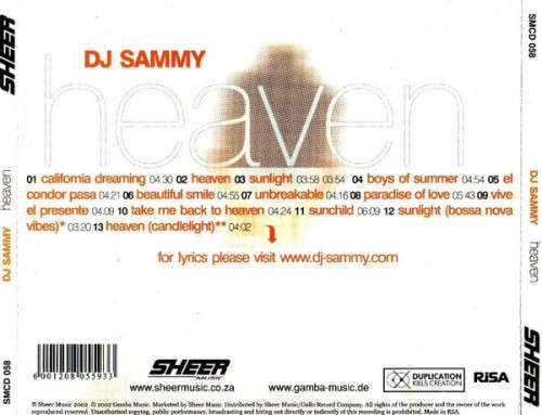 DJ Sammy - Heaven (CD)