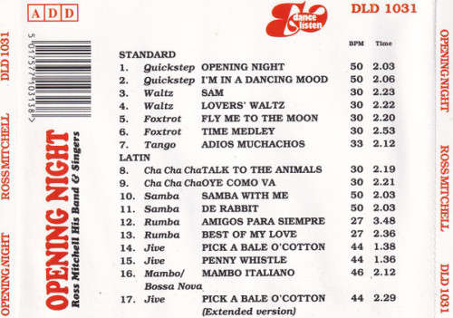 Ross Mitchell His Band & Singers - Opening Night (CD)