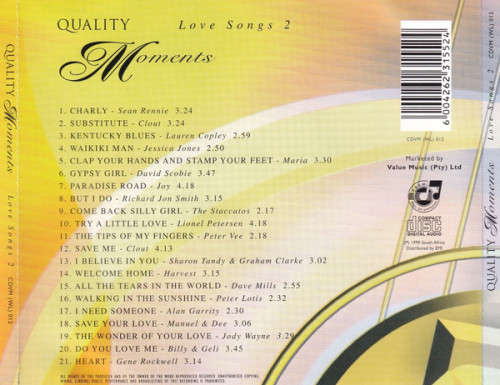 Various - Quality Moments Love Songs 2 (CD)