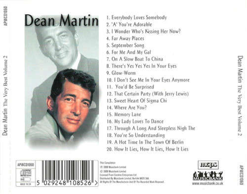 Dean Martin - The Very Best Volume 2 (CD)