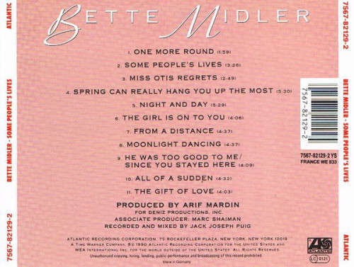 Bette Midler - Some People`s Lives (CD)