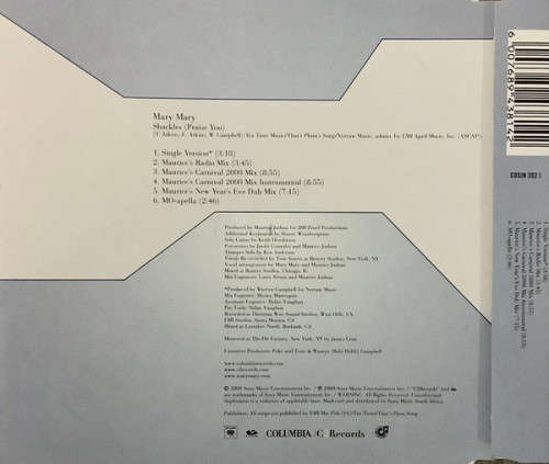 Mary Mary - Shackles (Praise You)(CD Single)