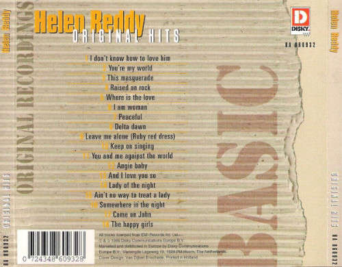 Helen Reddy - Original Hits (CD)