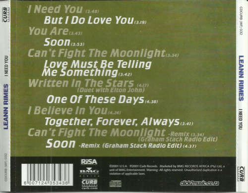 LeAnn Rimes - I Need You (CD)