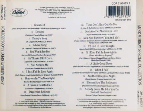 Anne Murray - Special Collection (CD)