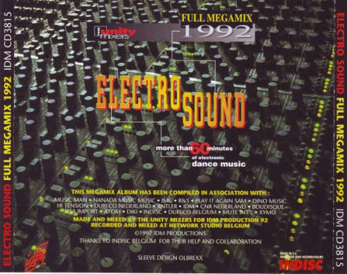 The Unity Mixers - Electro Sound (Full Megamix 1992) (CD)