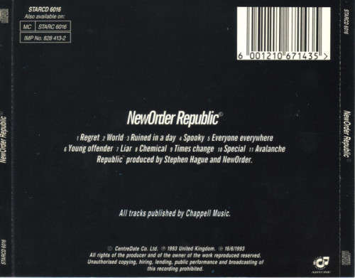 New Order - Republic (CD)