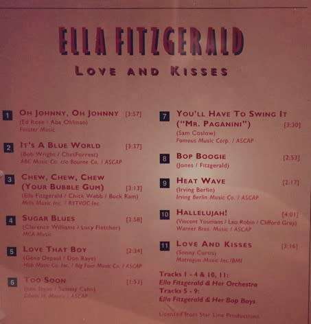 Ella Fitzgerald - Love & Kisses (CD)