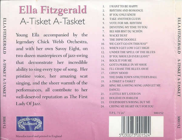 Ella Fitzgerald - A Tisket A Tasket - 24 Swing Standards From The First Lady Of Jazz (CD)