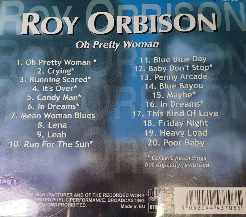 Roy Orbison - Oh Pretty Woman (CD)