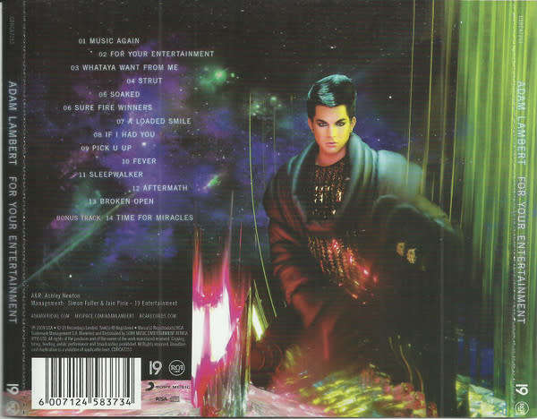 Adam Lambert - For Your Entertainment (CD)