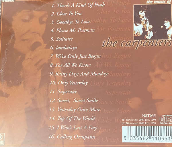 The Carpenters - The Music Of The Carpenters (CD)