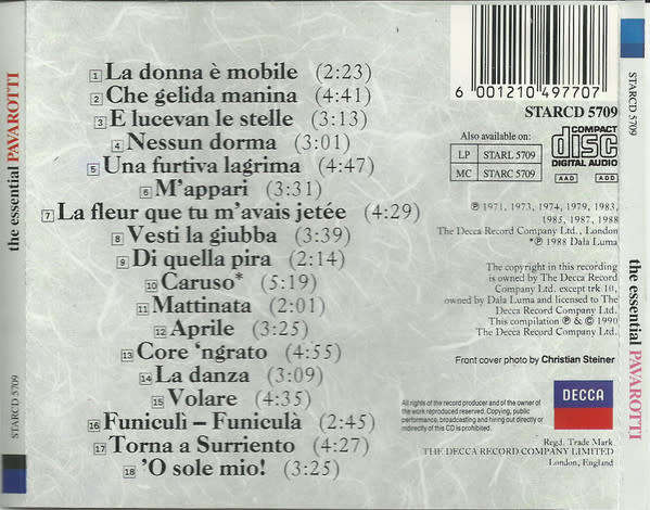 Luciano Pavarotti - Essential Pavarotti (CD)