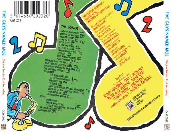 `Five Guys Named Moe` Original London Cast - Five Guys Named Moe (CD)