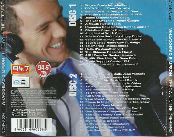 Whackhead Simpson - Thrown In The Deep End (Double CD)