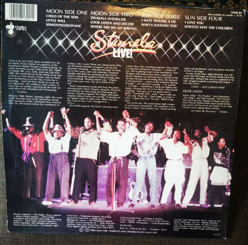 Stimela - Stimela Live (Vinyl Double LP) Gallo GRC  STIM 01