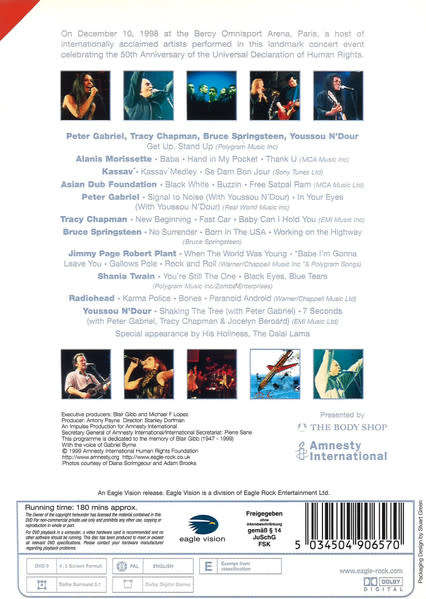 Various - The Paris Concert For Amnesty International The Struggle Continues (DVD)