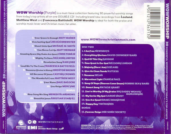 Various - Wow Worship - 30 Powerful Worship Songs From Today`s Top Artists (Double CD)
