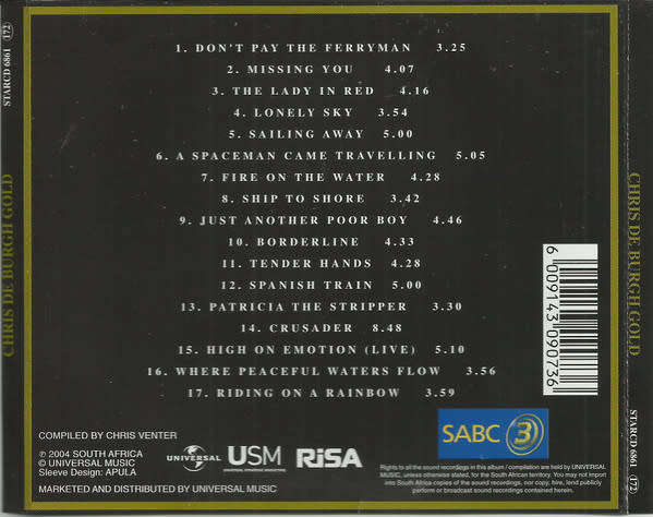Chris de Burgh - Gold (CD)