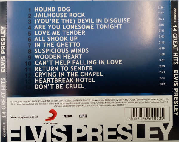 Elvis Presley - 14 Great Hits (CD)