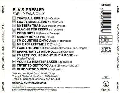 Elvis Presley - For LP Fans Only (CD)