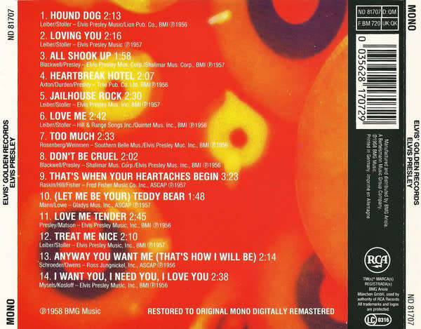 Elvis Presley - Elvis` Golden Records (CD)