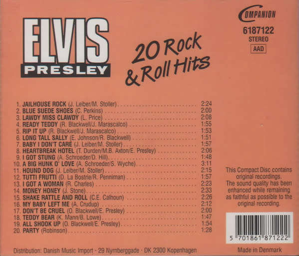 Elvis Presley - 20 Rock & Roll Hits (CD)