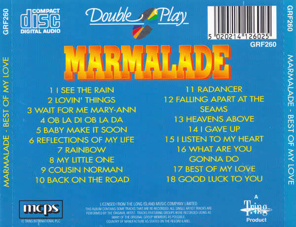 Marmalade - Best Of My Love (CD)
