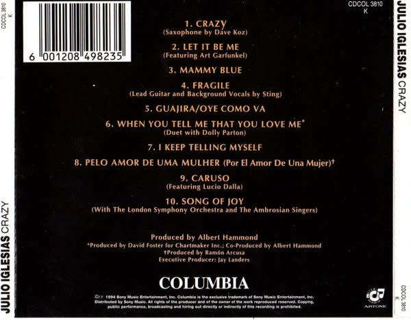 Julio Iglesias - Crazy (CD)