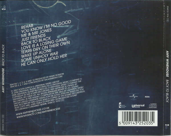 Amy Winehouse - Back To Black (CD)