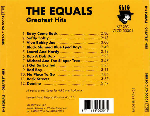 The Equals - Greatest Hits (CD)