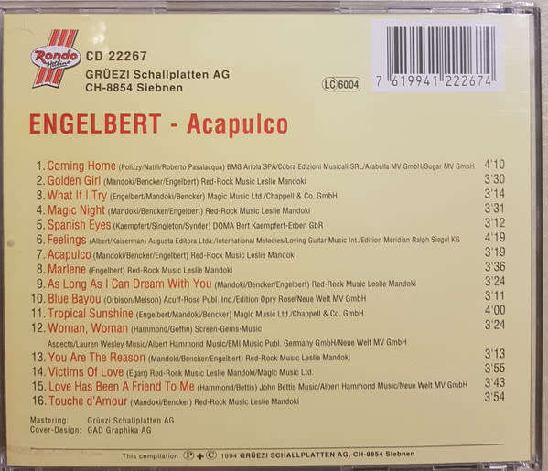 Engelbert Humperdinck - Acapulco (CD)