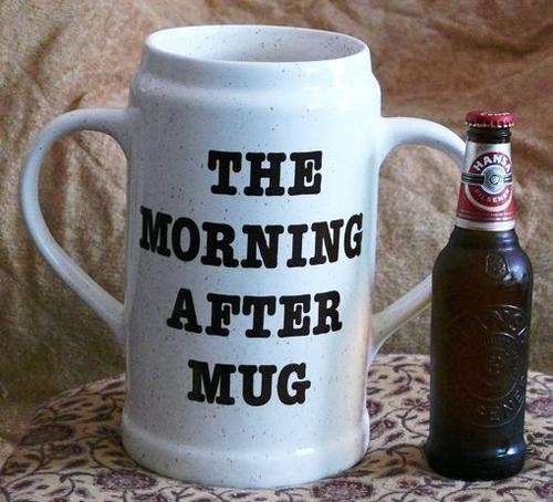Huge Beer Mug The Morning After Mug