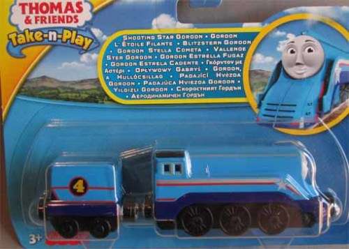 THOMAS & FRIENDS - SHOOTING STAR GORDON by FISHER-PRICE, TAKE-N-PLAY (NEW CARDED)