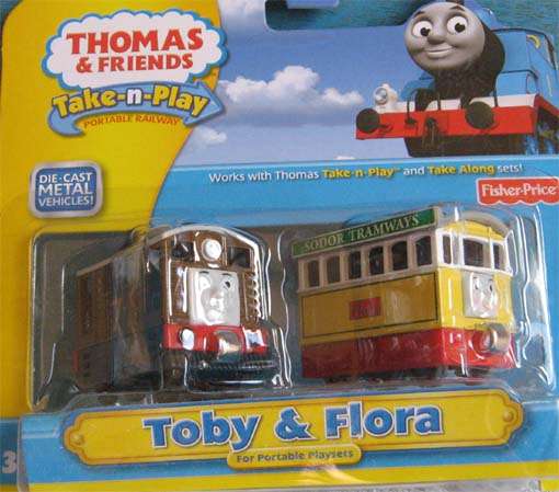 THOMAS & FRIENDS - TOBY & FLORA by FISHER-PRICE, TAKE-N-PLAY