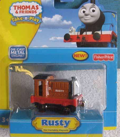 THOMAS & FRIENDS - RUSTY by FISHER-PRICE, TAKE-N-PLAY (NEW CARDED)