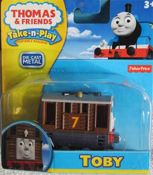 THOMAS & FRIENDS - TOBY, TAKE-N-PLAY by FISHER-PRICE (NEW CARDED)