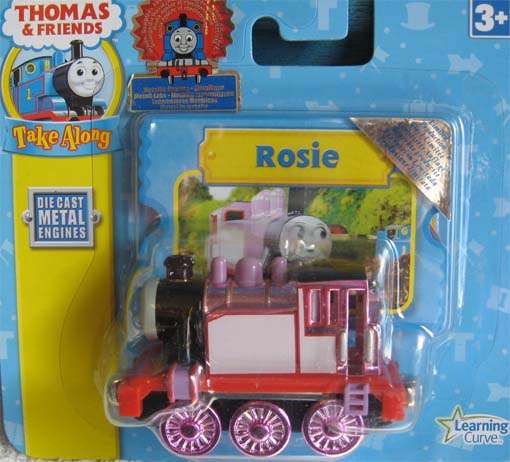 THOMAS & FRIENDS - METALLIC ROSIE by LEARNING CURVE, TAKE ALONG (NEW CARDED)