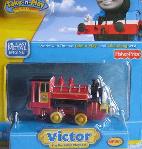 THOMAS & FRIENDS - VICTOR by FISHER-PRICE, TAKE-N-PLAY (NEW CARDED)