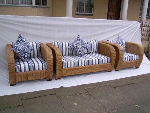 Three Piece four seater wicker lounge suite