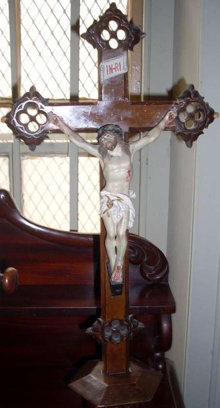 19th Cent Wooden Crucifix