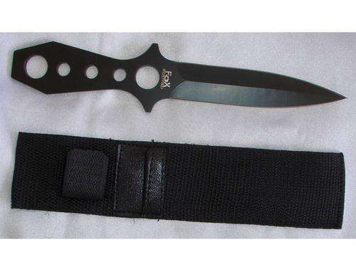 Black Stainless Steel Outdoor Knife with Sheath